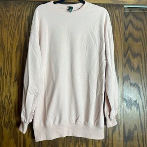 Light pink long crew neck